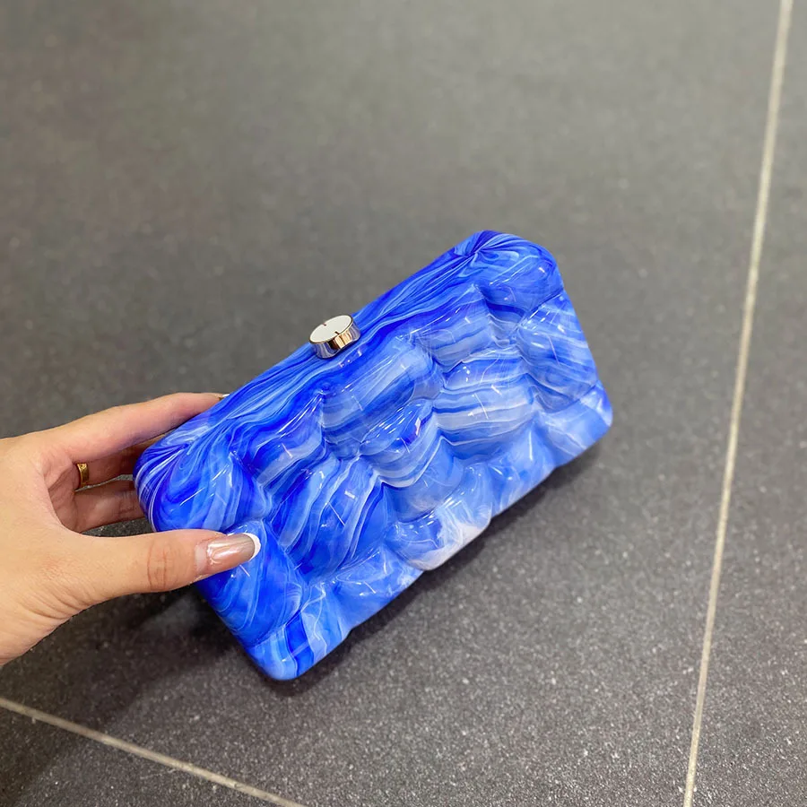 

New Fashion Ladies Handbag Simple Evening Bag Chain Decoration All Match Crossbody Bags Purse for Women