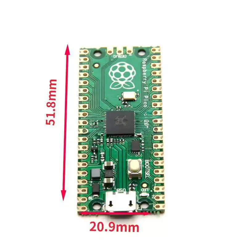 บอร์ดพัฒนา Raspberry Pi Pico รุ่น Raspberry Pi PICO พร้อมชิปประมวลผล RP2040 แบบดูอัลคอร์ รองรับ MicroPython