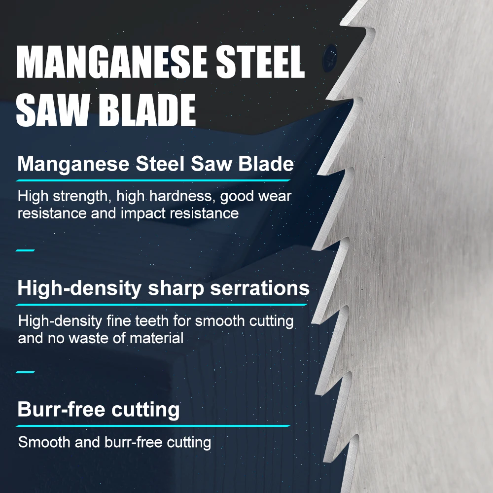 XCAN 1pc Manganese Steel Saw Blade 100/110/125/150/180mm Circular Saw Blade 60/80 Teeth Cutting Disc Power Tool Accessories