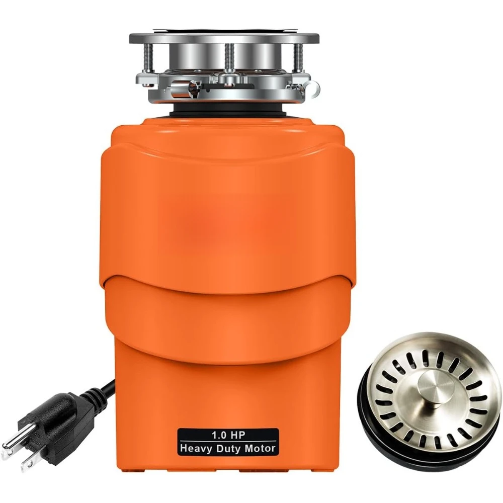 Ultra Quiet Intelligent Auto-Reverse Function Continuous Feed Food Waste Disposer with Power Cord Easy install