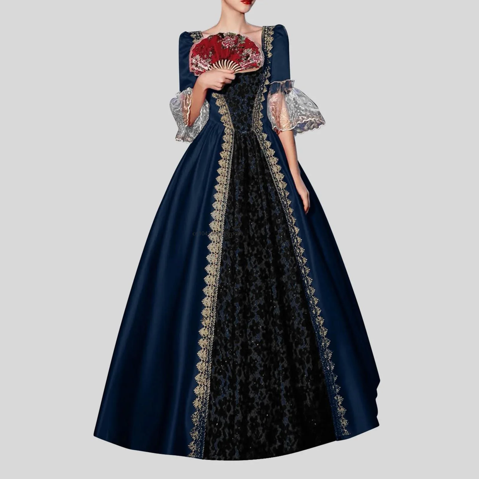 

Medieval Renaissance Women Dress Court Princess Masquerade Costume Gothic Halloween Carnival Party Gown Dresses