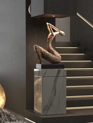 Home Decor Sculpture Creative Abstract Interior Figurines Statue Art Ornaments Living Room Large Floor Decor Housewarming Gifts