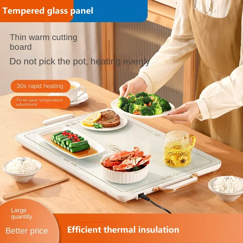 220V Multifunctional Household Heat Preservation Board Food Table Constant Temperature Hot Plate Dish Warmer Board