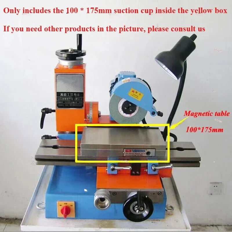 Equipment Small Surface End Mill Turning Drill Magnetic Table*175MM 600 Universal Grinding