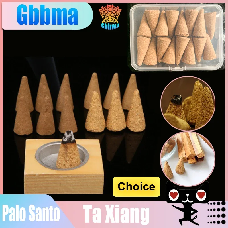 

Palo Santo Cone Incense - Long-Lasting Natural Aromatherapy for Meditation & Yoga