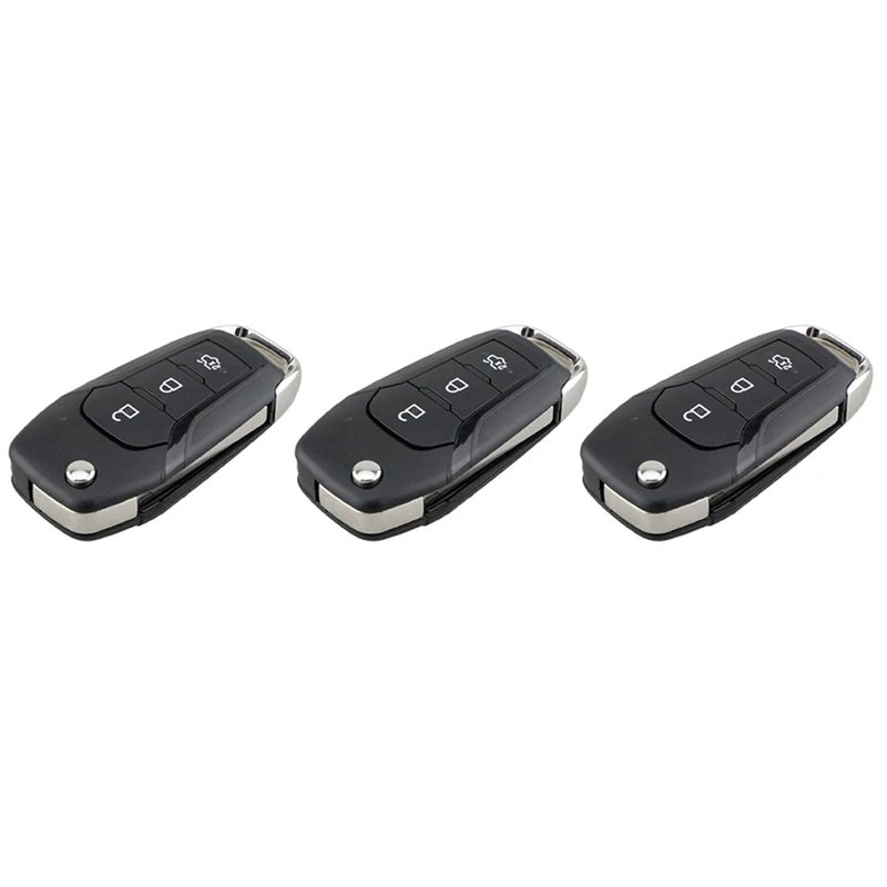 3X Car Smart Remote Key 3 Button 433Mhz 49Chip Fit For Ford KA+ Modeo Glaxy S-Max 2014 2015 2016 DS7T-15K601-B