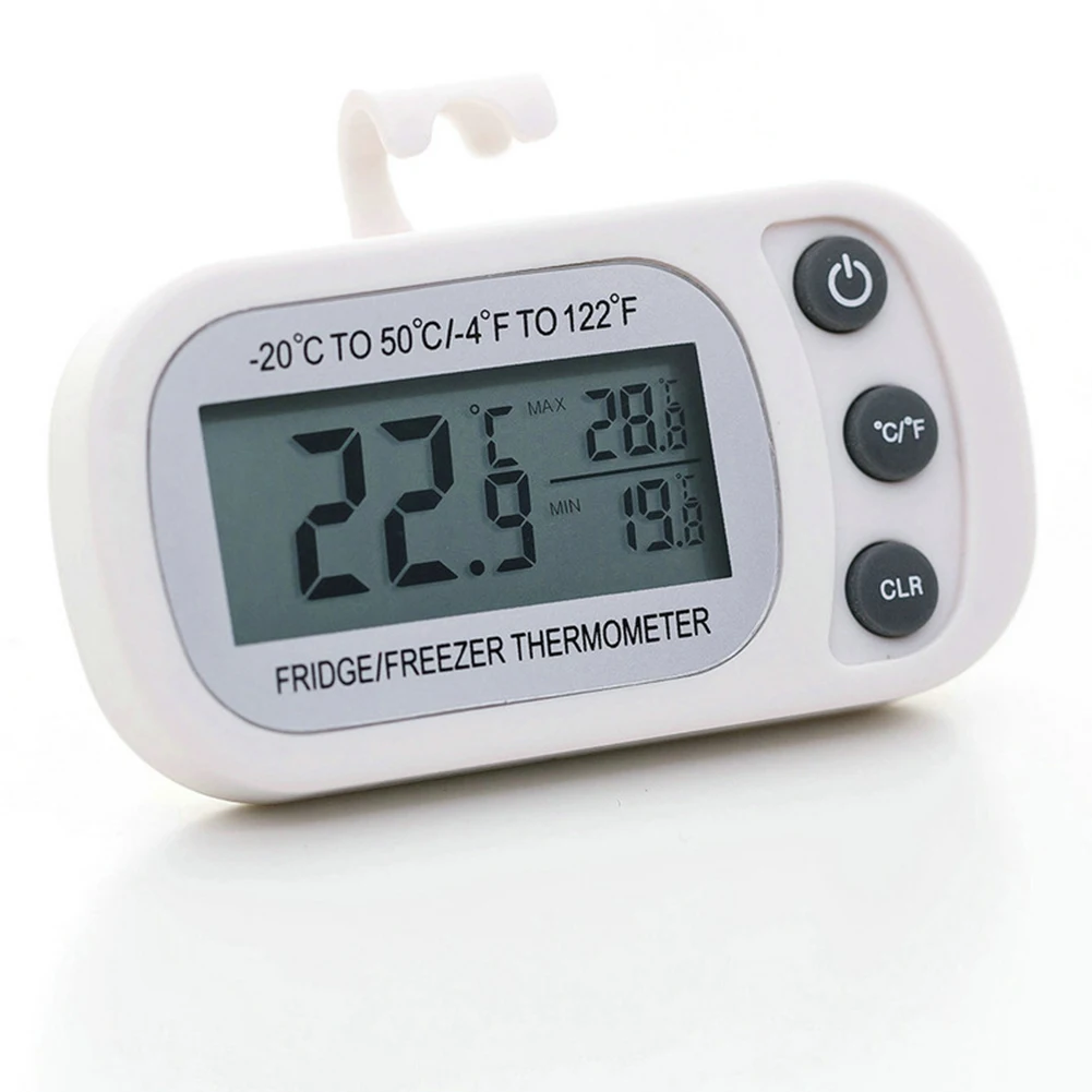 Thermometer Digital Waterproof LCD Thermometer for Fridge/Freezer Monitor Temperature Fluctuations Effortlessly