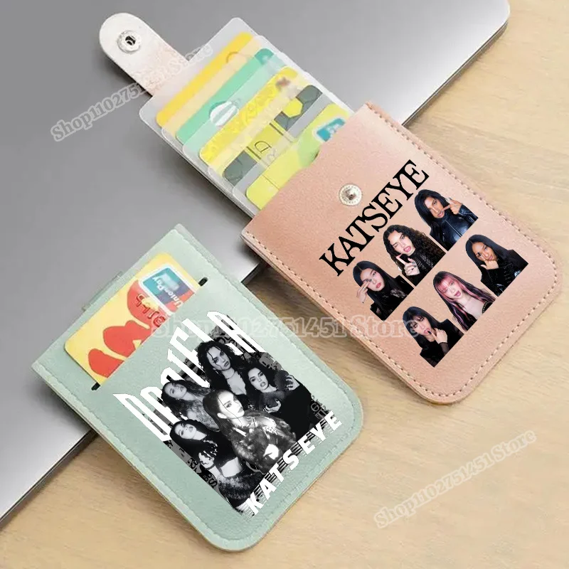 Fashion K POP K-KATSEYE for Fans Popular Printing Card Holder Card Storage Box Access Holder Women Men Casual Birthday Home Gift