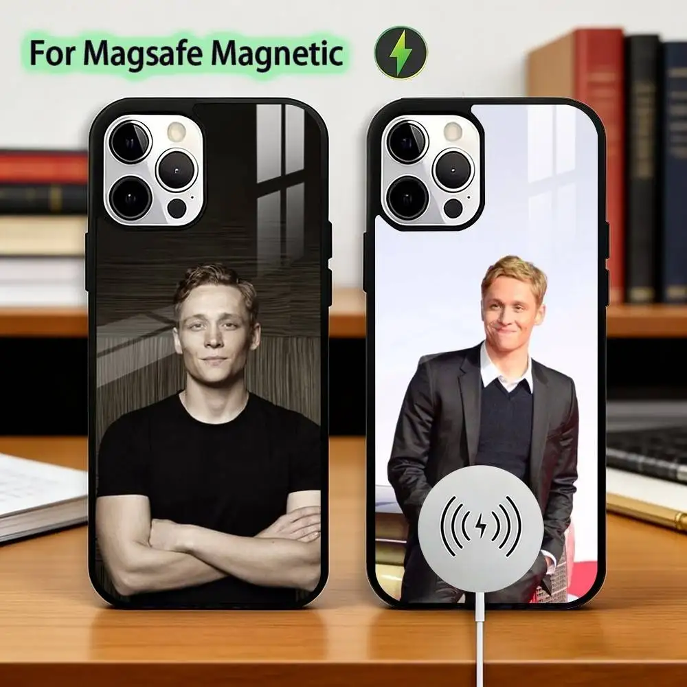 

Matthias Schweighofer Actor Phone Case For iPhone17,16,15,14,13,12,11 Plus,Pro Magnetic For Magsafe Wireless Charging