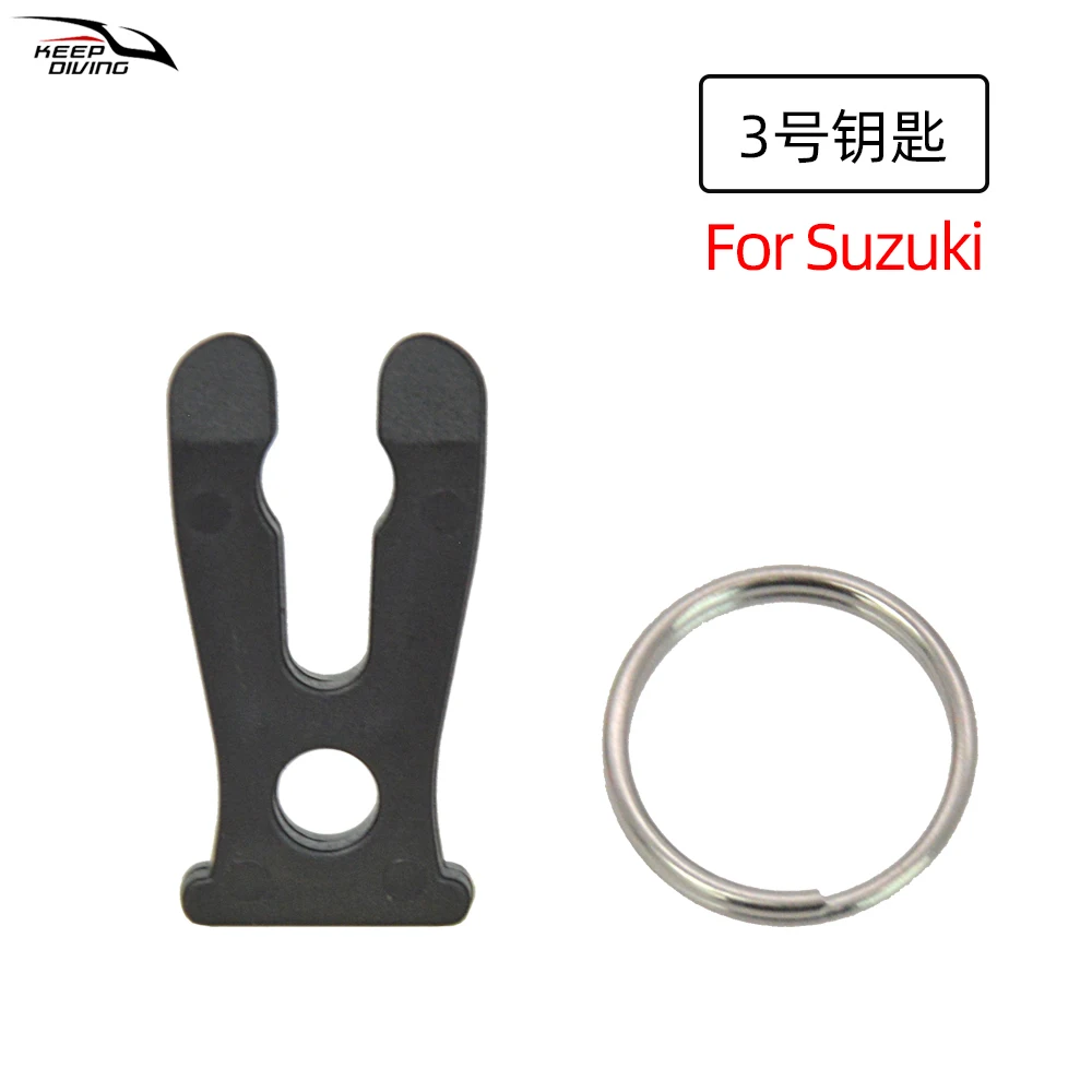 1 stks Kill Switch Sleutel Met Sleutelhanger Voor Buitenboordmotor Kill Switch Lanyard Yamaha Tohatsu Suzuki Mercury Emergency Stop
