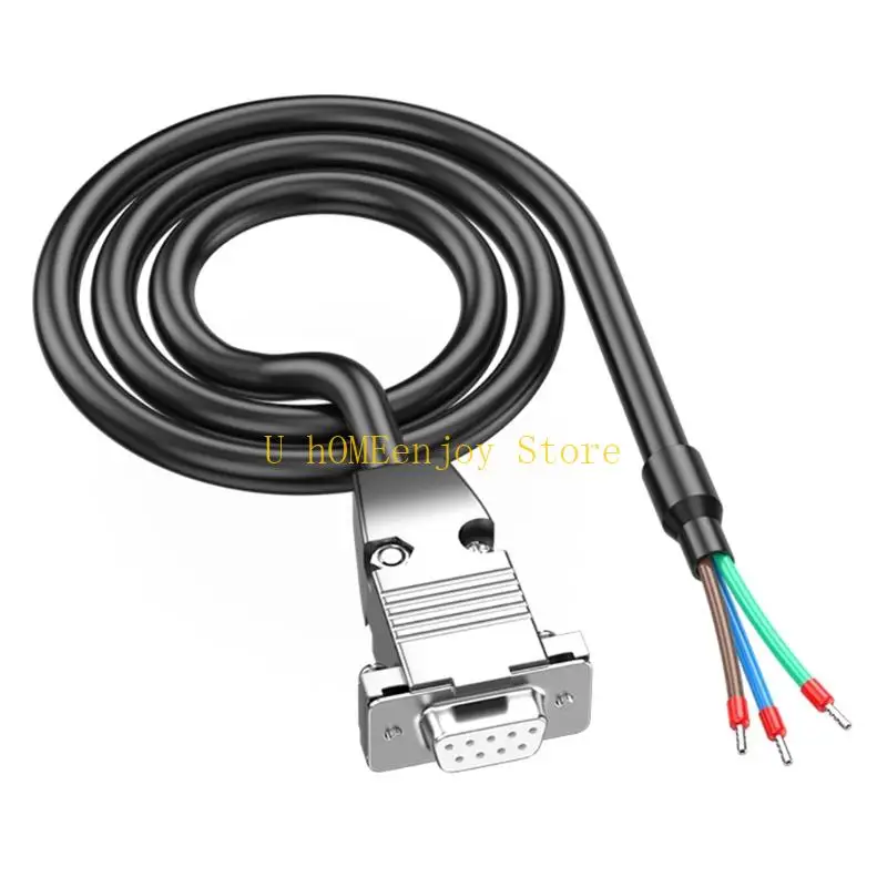 B0KF RS232 RS485 Converters Cable Metal Shell Connectors Fast Data Transfer Metal Serial Cable Perfect for Automation Devices