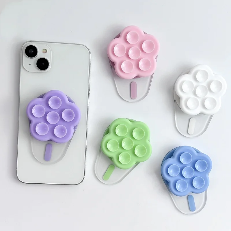 

Flower Oval Magnetic Phone Finger Grip Stand for iPhone 15 14 13 12 Oval Griptok Cellphone Accessories Desk Sockets Air Fold