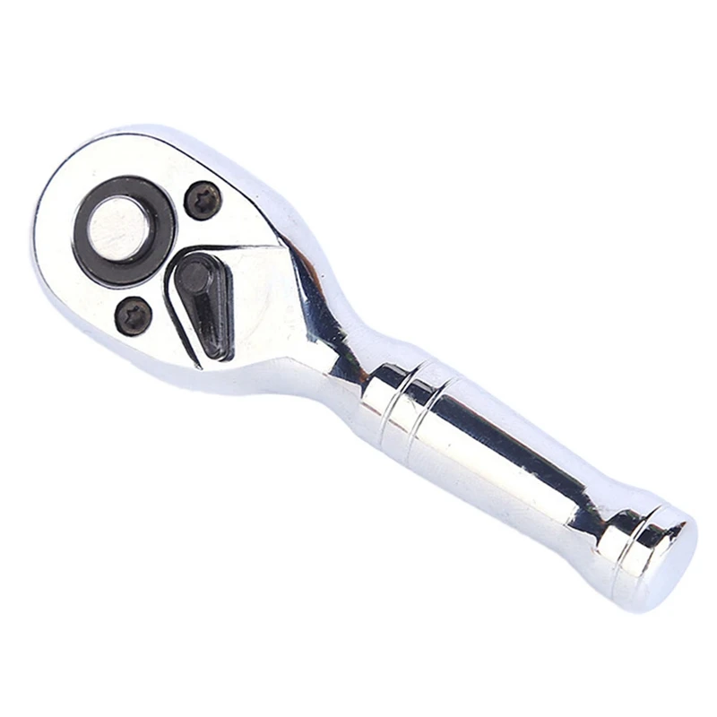 1 Piece 1/4Inch Quick Socket Ratchet Wrench Two-Way Short Handle Mini Automotive Hand Repair Tools