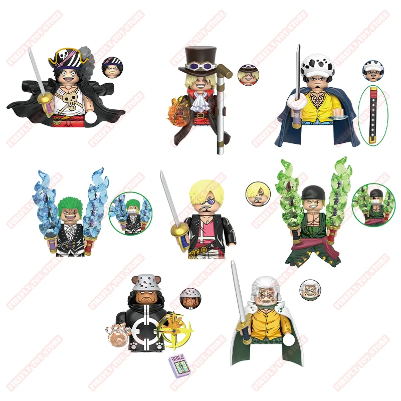 One Piece Animation Peripheral Toys Kuma Rayleigh Dragon Vivi Shiryu Beckman Small Doll Anime Action Model Figures Collection