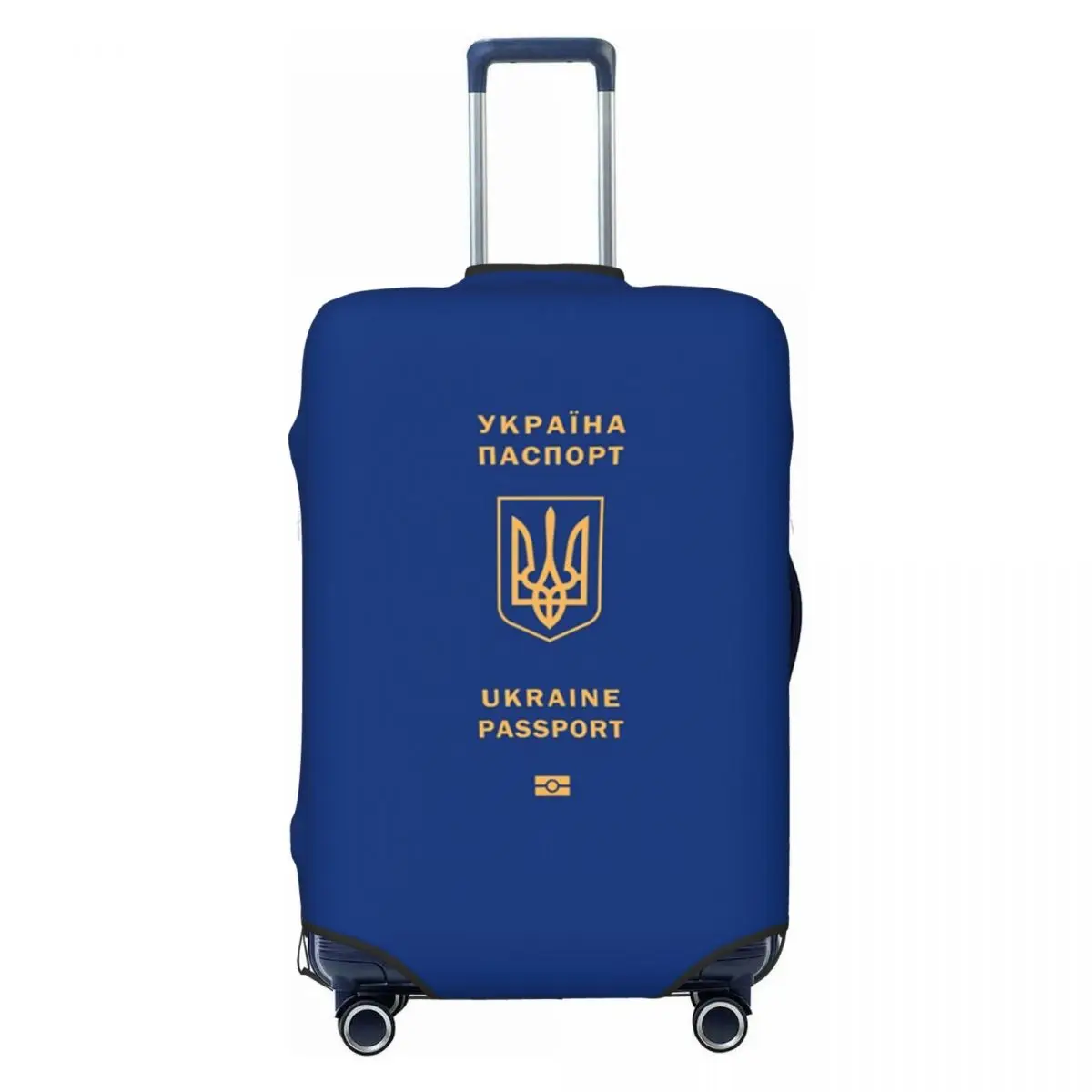 

Custom Ukraine Passport Travel Luggage Cover Dust Proof Flag Ukrainian Patriotic Suitcase Cover Protector Fit 18-32 Inch