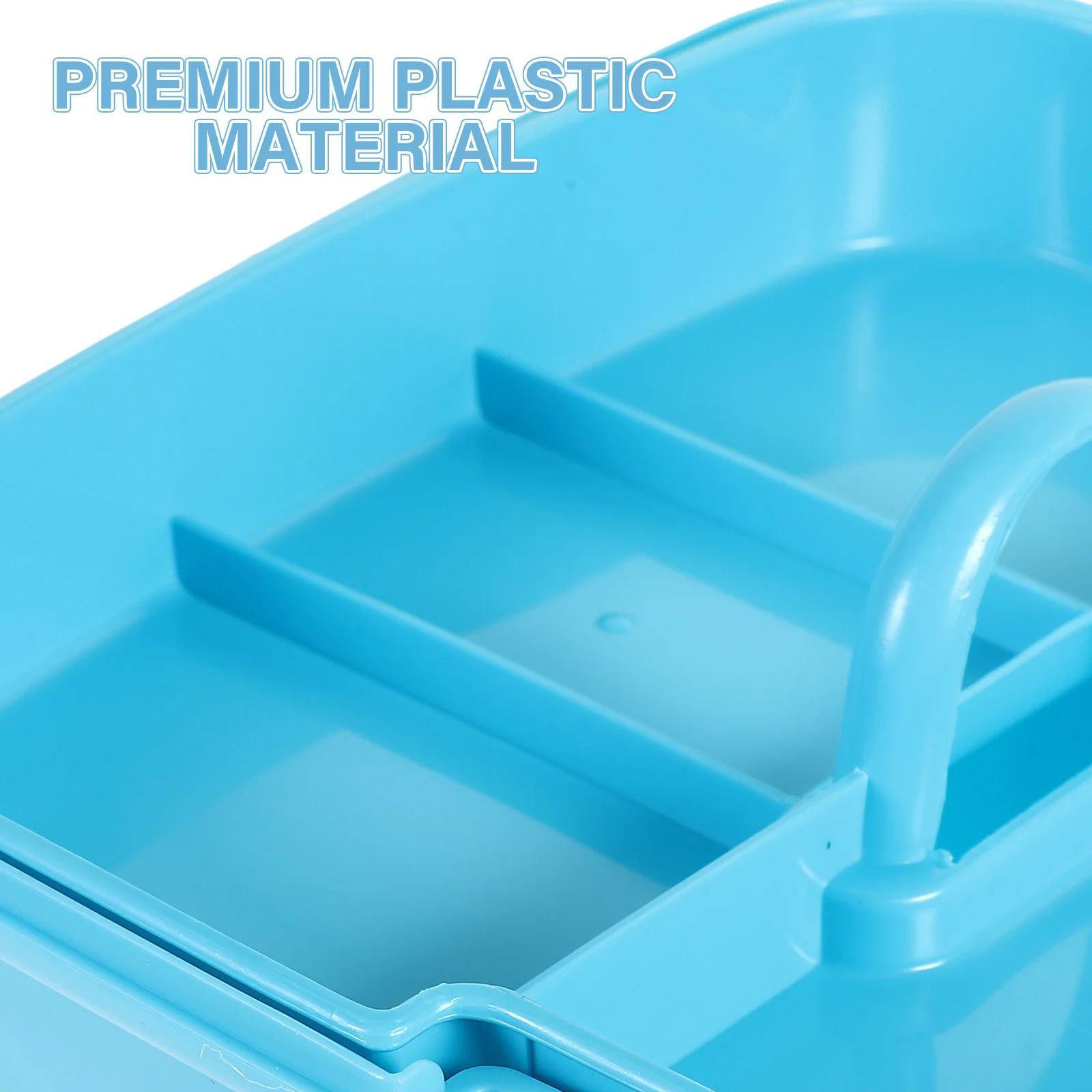 

Portable Medicine Box 31X20X20Cm Blue Double Layer Plastic Organizer For Home Travel First Aid Storage Large Capacity