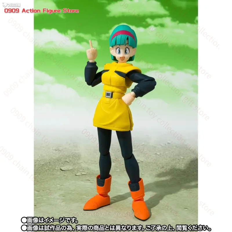 

In stock Original SHF Dragon beads Series Bulma-Namek's Travel Action Figures Gift Collection