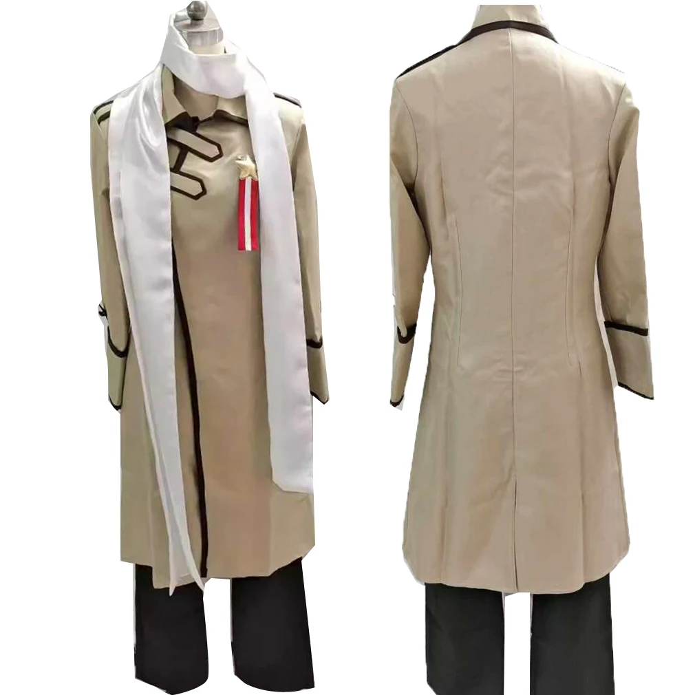 

Мужской костюм для косплея по аниме: униформа Ивана Брагинского из Hetalia, армейская форма России, шарф, рождественский наряд на Хэллоуин