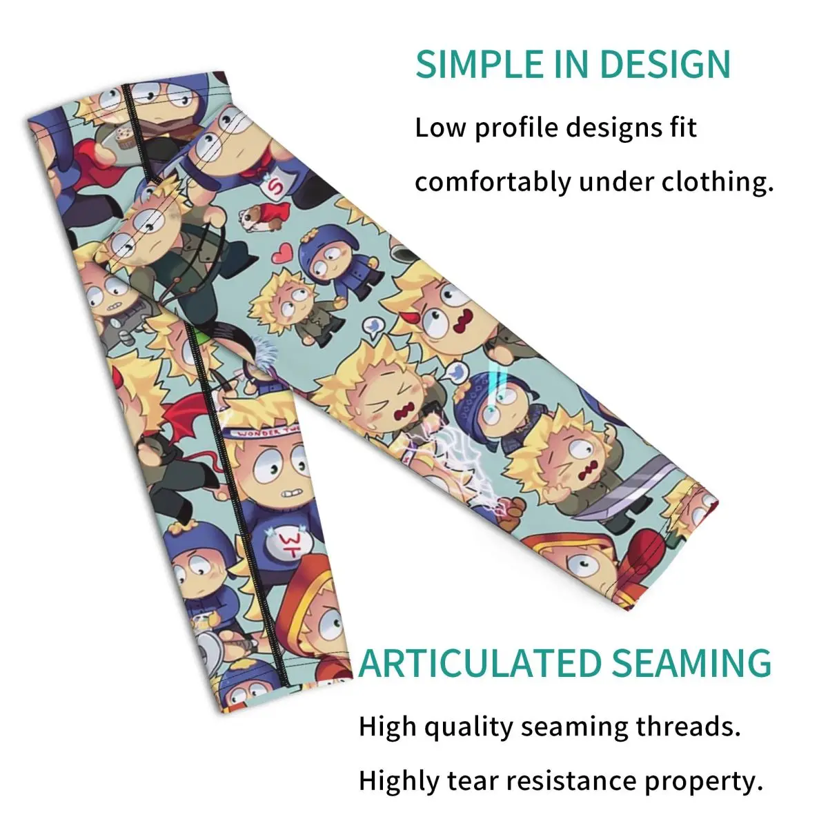 South Park- Tweek X Craig Collage Outdoor Arm Sleeves Sun UV Protection Cover Summer Cycling Tattoo Sleeves