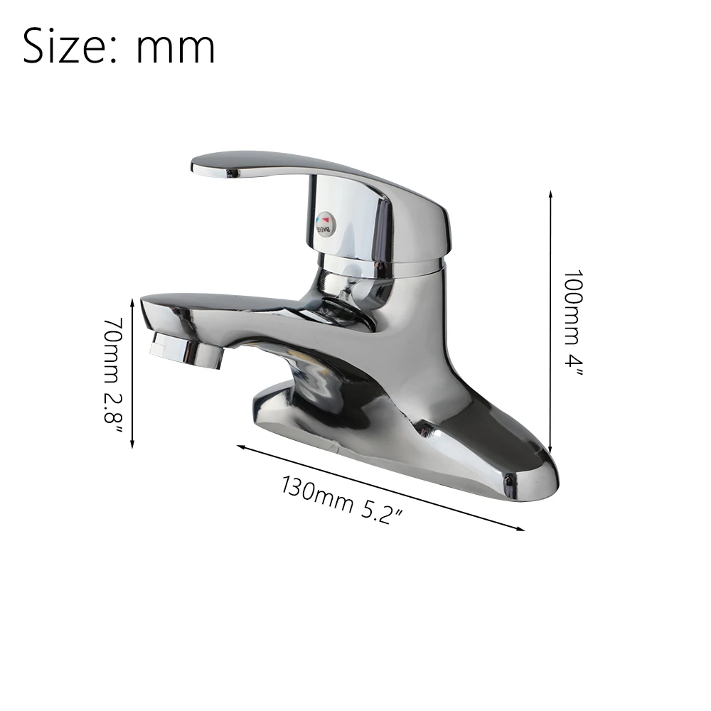 YANKSMART Bathroom Faucet 2 Hold Single Handle Deck Mounted Basin Faucets Sink Mixer Water Tap Hot and Cold Kitchen Torneira