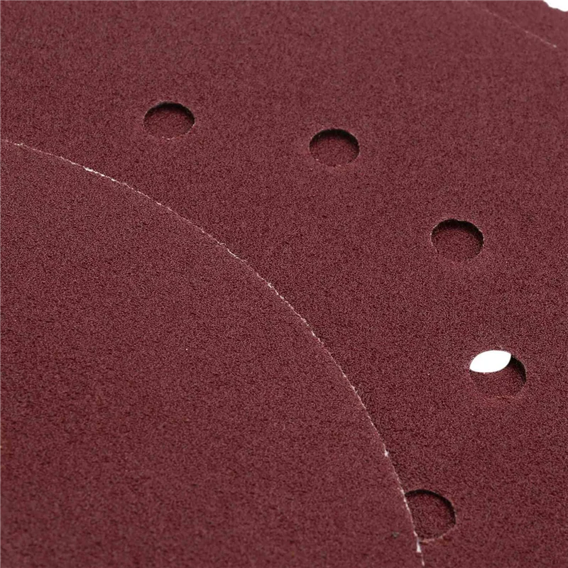 AC88-225Mm Sanding Disc Pads, 50 Pcs Hook And Loop Sandpaper Sheet For Random Orbital Sander (80 Grit)