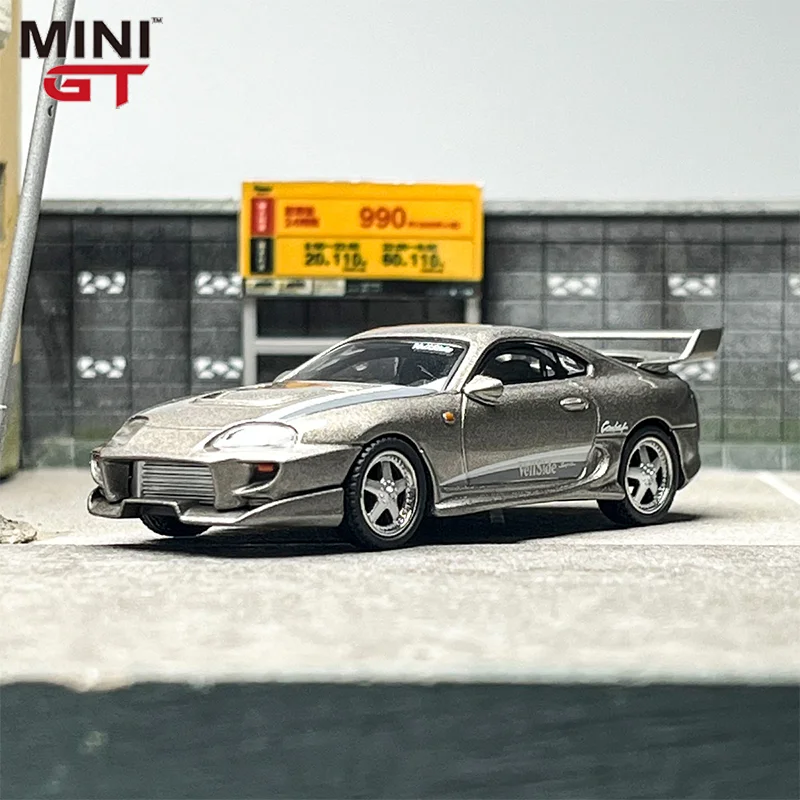 Nuevo en stock Minigt 1:64 # 978 Toyota Supra Veilside aleación modelo de coche fundido a presión juguetes coleccionables personalizados regalo adorno en miniatura