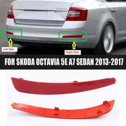 For Skoda Octavia A7 5E 2013~2019 Car Styling Rear Bumper Reflector Tail Light Lamp Left Right Accessories 5E5945105 5E5945106