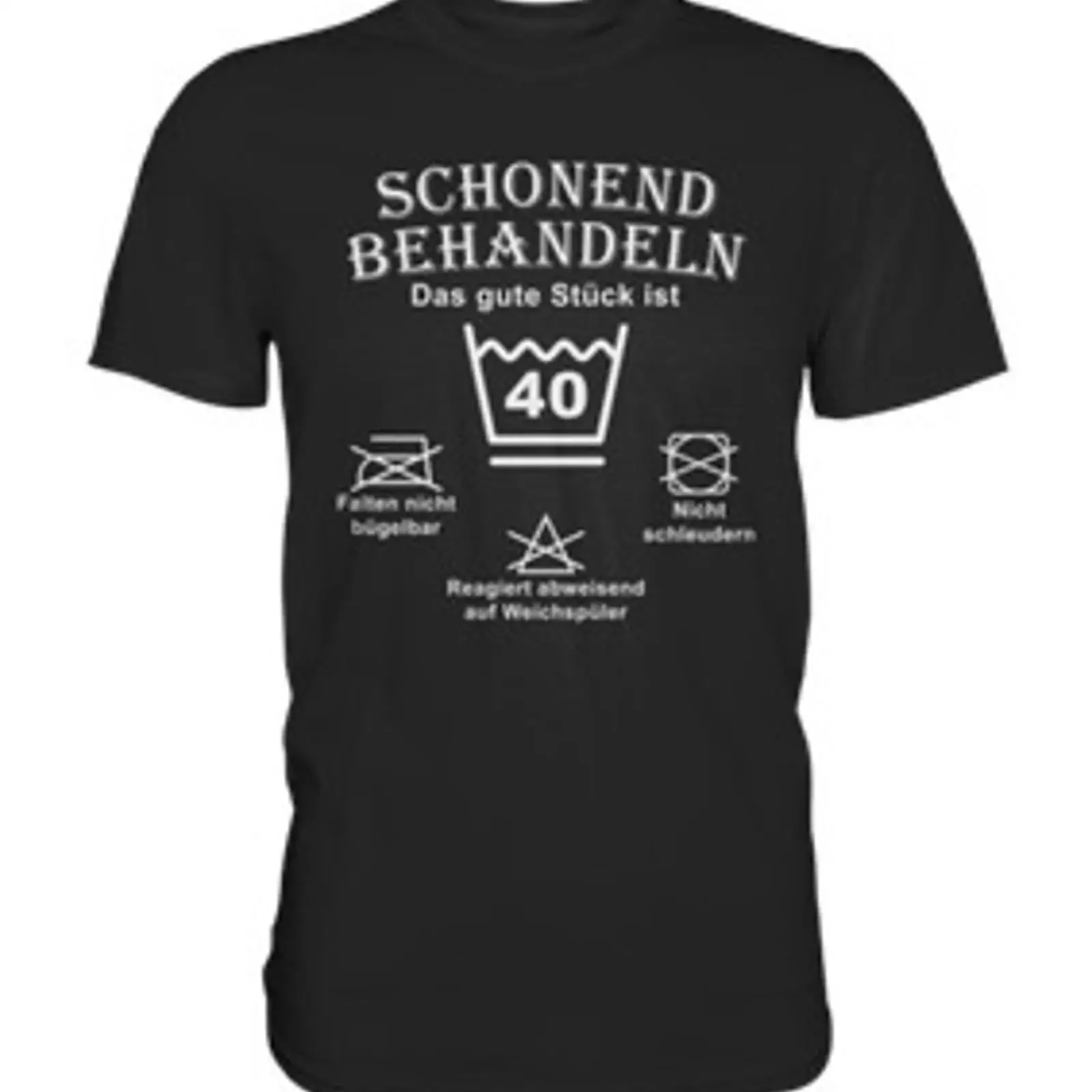 40th Birthday T Shirt Treat Gently Funny Premium vintage Washed Unisex homme Versatile designer clothes Top For Everyday Wear