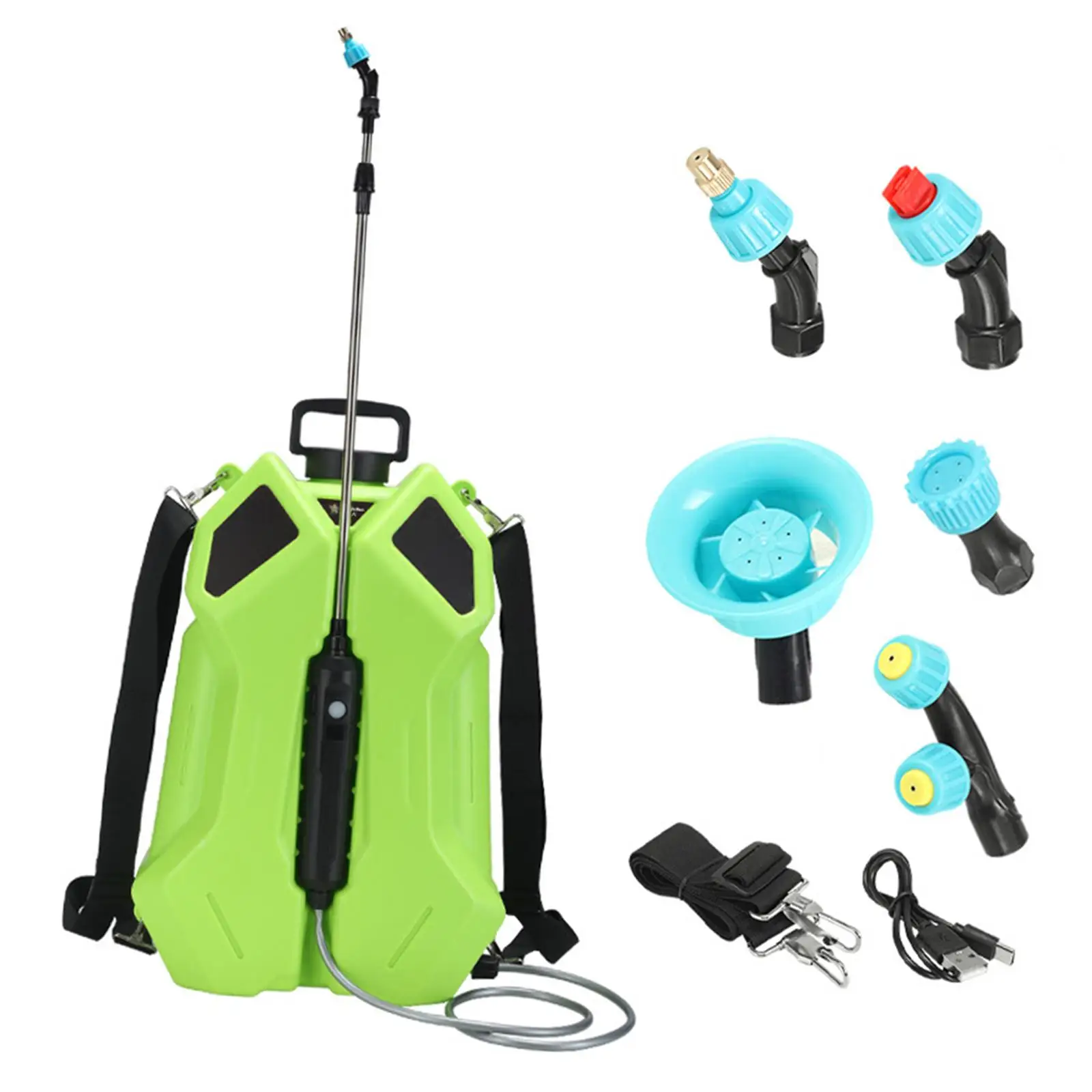 

Электрический распылитель-насос, портативный, многофункциональный, с наплечным ремнем, для сельского хозяйства, домашнего хозяйства, садоводства, уборки