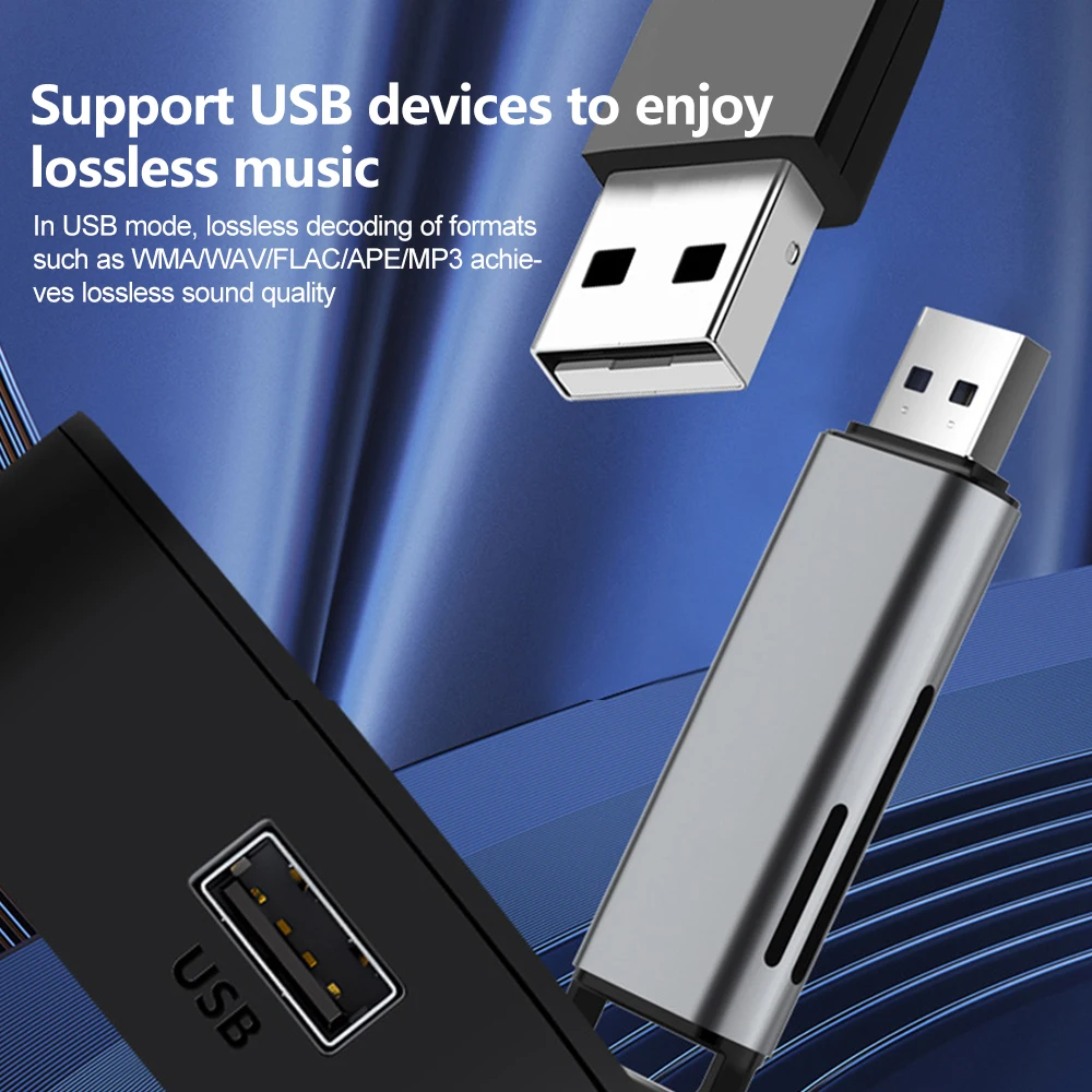 

Bluetooth 6.0 Audio Receiver NFC 3.5mm AUX RCA Stereo Wireless Bluetooth Adapter USB U-Disk HIFI Lossless Music For Car Speaker