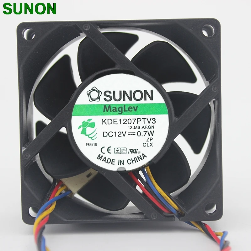 Para Sunon 7025 12V 0,7 W KDE1207PTV3 ventilador de refrigeración del servidor 70mm