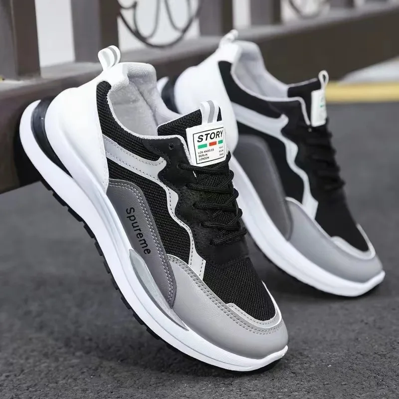 Spring and Autumn New Letter Sports Casual Shoes Mesh Shoes Students Running Tennis Shoes Small White Shoes Retro Loafers