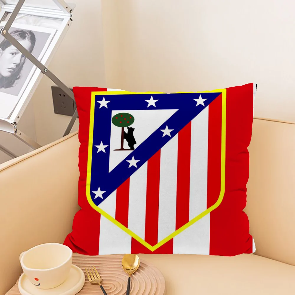 Sofa Luxury Cushion Cover Pillow Cover Decorative Pillowcase Fc A-atletico M-madrid Ornamental Pillows 45x45 Cushions Covers