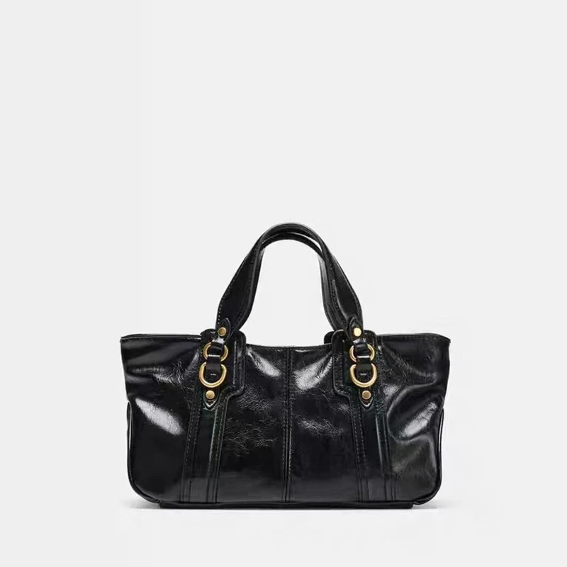 

Autumn New Retro Fashion Glossy PU Square Shoulder Bags Solid Hasp High Quality Sense of Luxury Crossbody Bags for Women