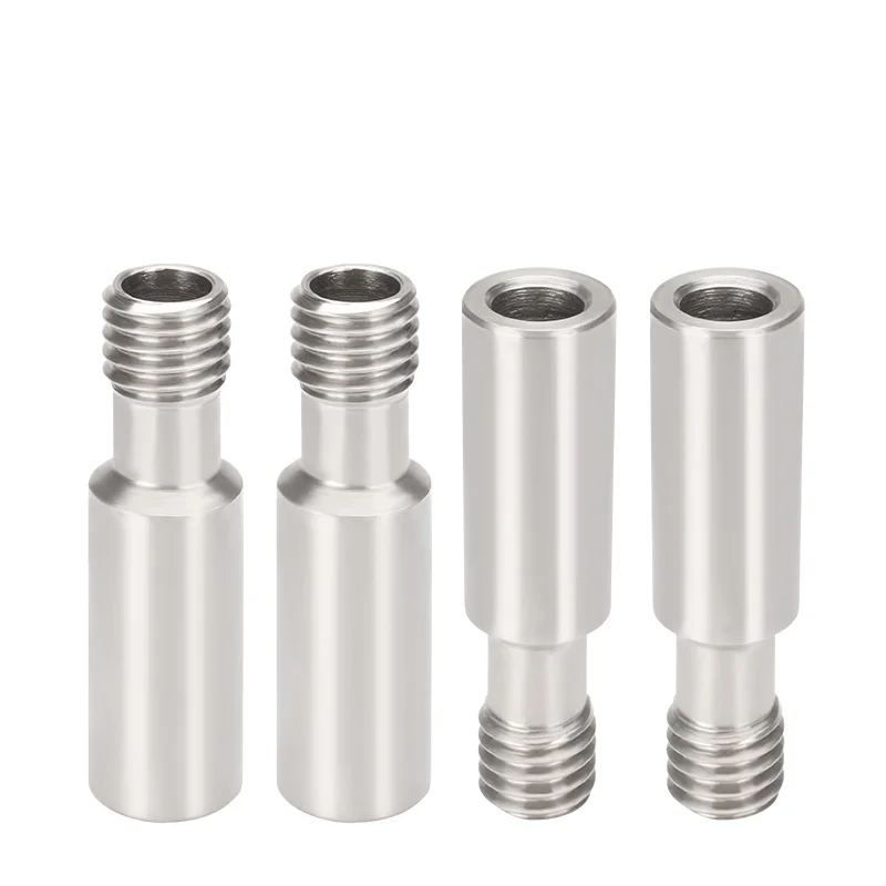 5Pcs CR10 Bowden Direct Heat Break M6*27mm Stainless Steel Throat Hotend Throat for1.75mm 3.0mm Filament 3D Printer Parts