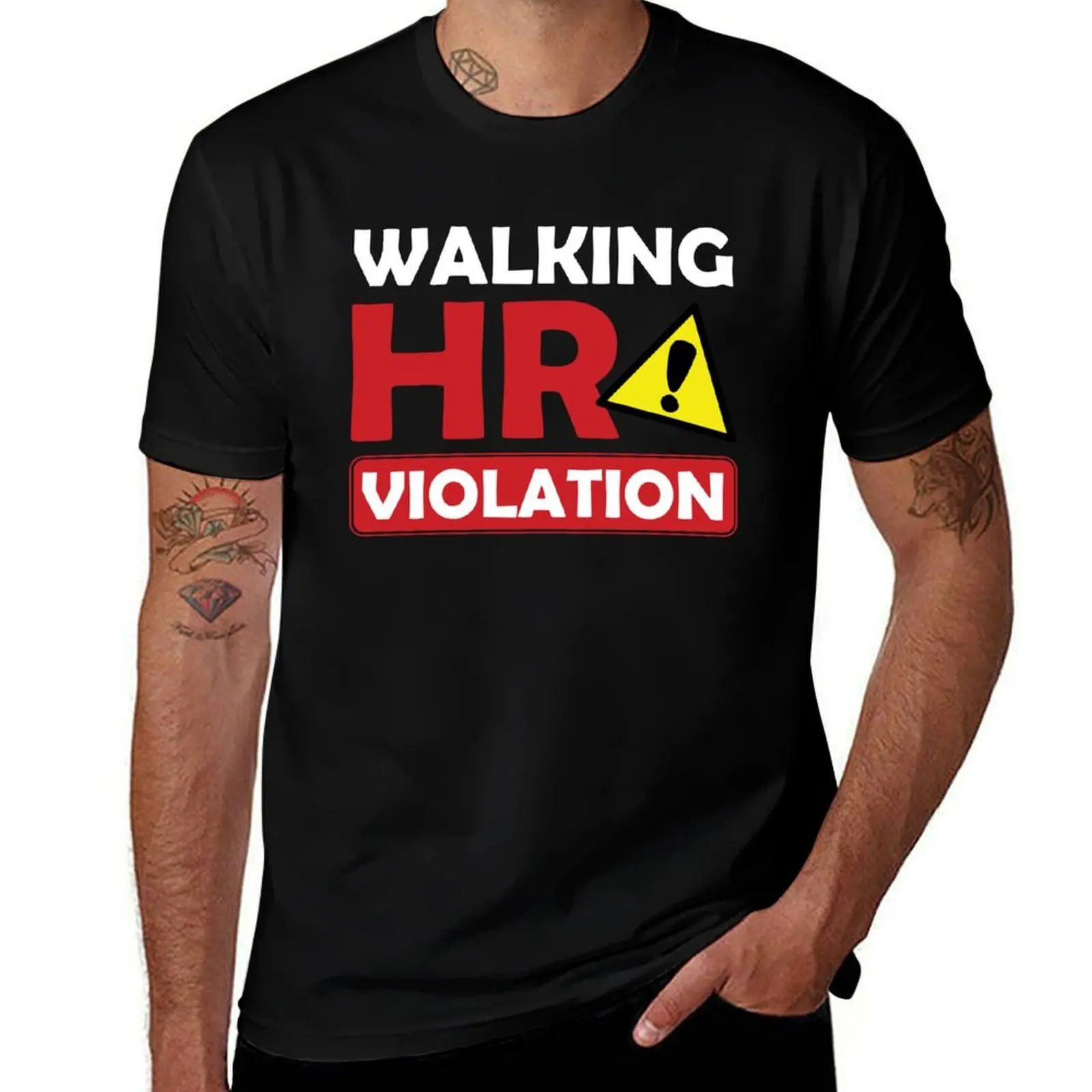 Walking HR Violation HR Human Resources Nightmare T-Shirt Summer Fashion Casual Tee Shirt T-Shirt