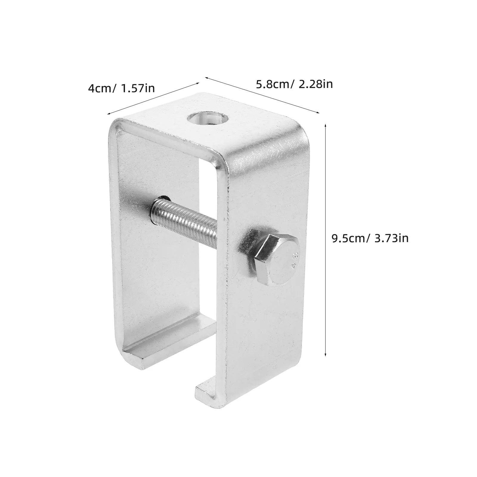 2Pcs Stainless Steel Channel Trolley Track Hanger Bracket Smooth Operation Heavy Duty Trolley Rail Support Bracket for Workshop