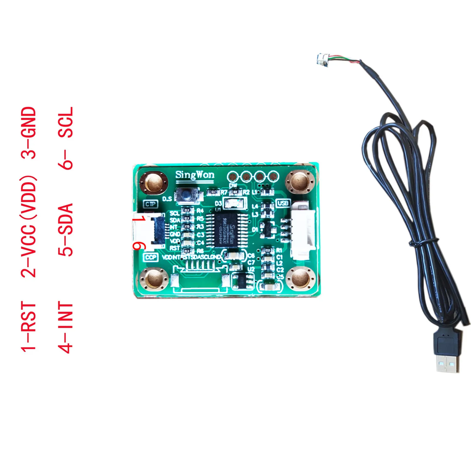 Kontroler USB dla pojemnościowy czujnik ekranu dotykowego Digitizer GT911/GT910/GT912/GT928/GT9271/GT9110/GT5668/GT1151/GT967/GT9147 — zdjęcie produktu 6