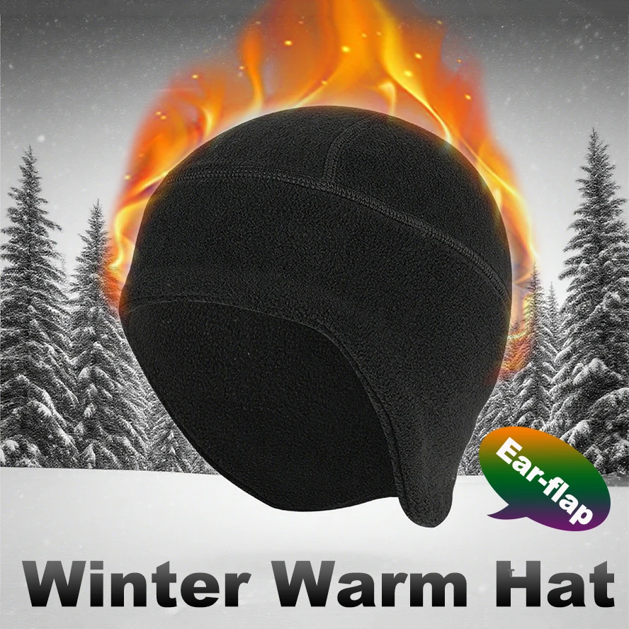 

Winter Warm Hat Men Women Thermal Outdoor Running Cycling Sports Beanie Soft Fleece Ear Cover Caps Hiking Skiing Windproof Hats