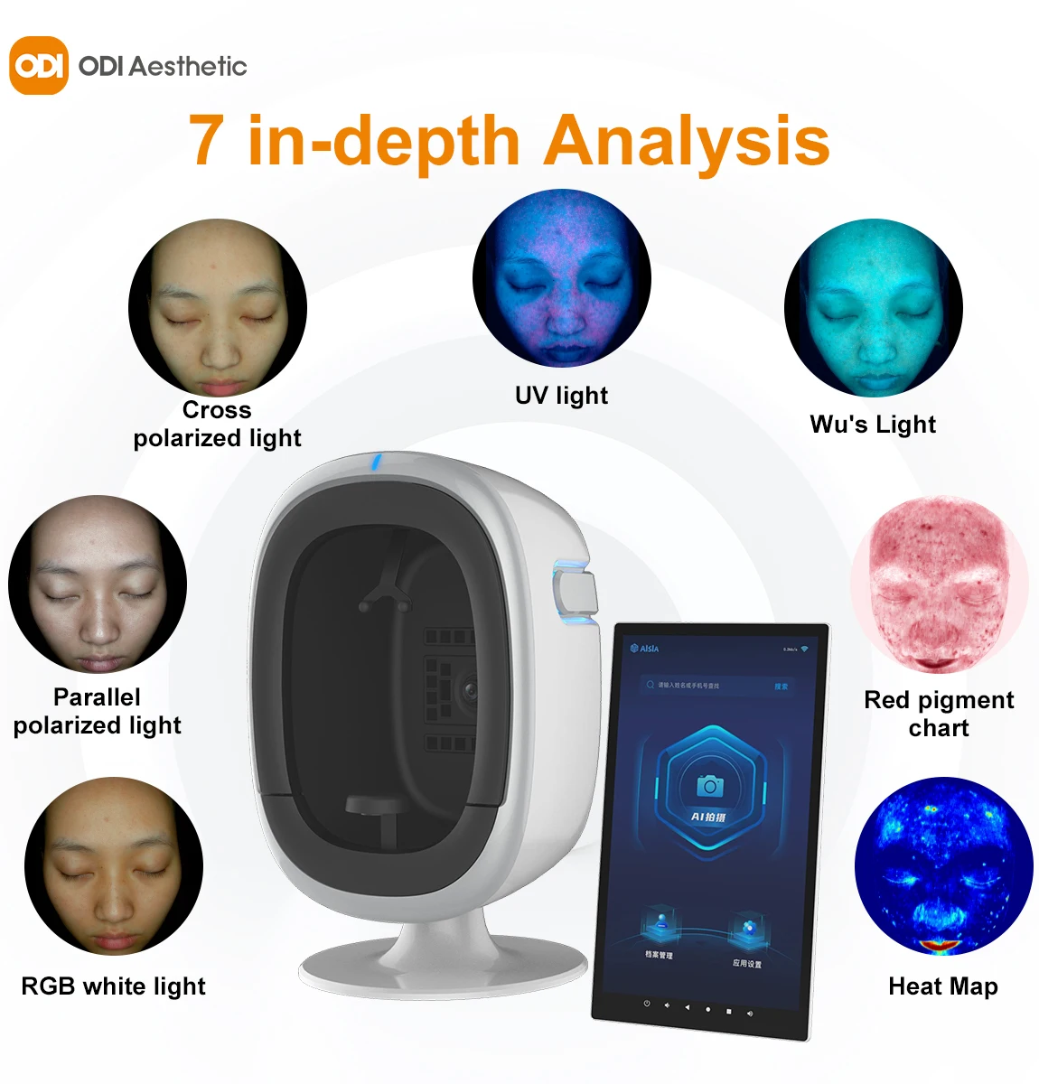Professional Skin Care Ai 3D Face Scanner Facial Skin Analyzer Machine