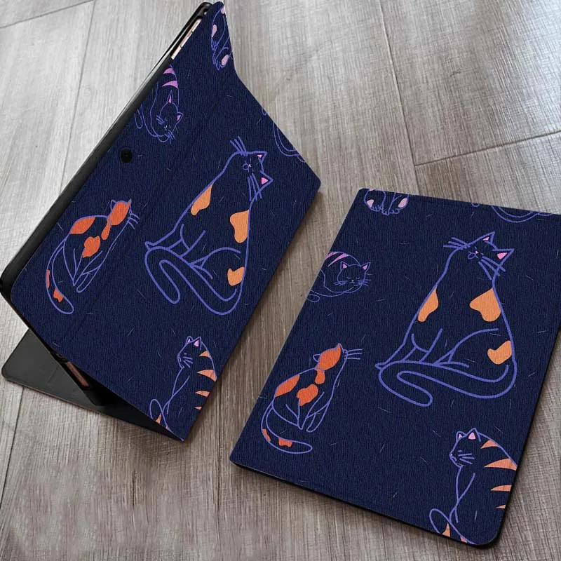 

Cartoon Black Cat Pattern Case For OPPO Realme Pad Air X 10.36 11 Inch Tablet