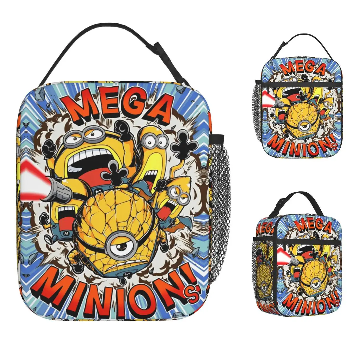 

M-Minions Изолированные сумки для обеда с героями мультфильмов Сумка-холодильник Контейнер для обеда Гадкий я Большая вместительная сумка для обеда Сумка для еды Школьная сумка