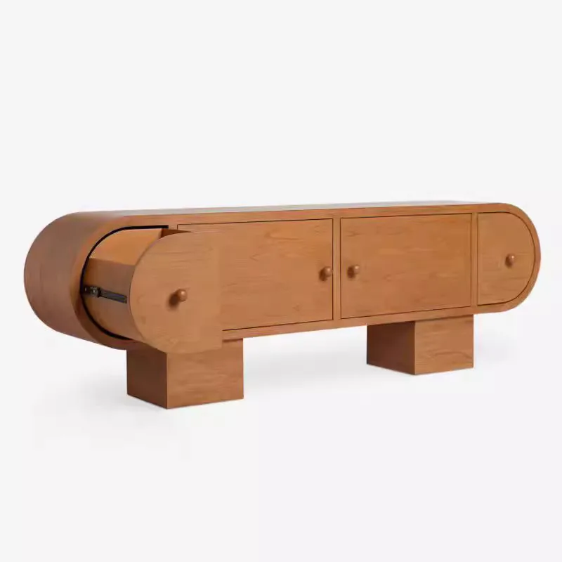 

✗x Solid Wood Medieval-Style French Cream Retro Living Room Storage Cabinet for Bedroom Side Storage-Retro Style Sideboard&