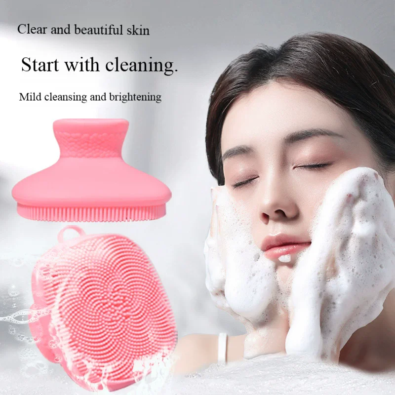 

Портативная мягкая силиконовая щетка для очищения лица, квадратный массажер для мытья лица для глубокой очистки пор, снятия макияжа и отшелушивания