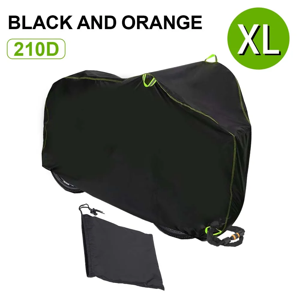 

200*70*110CM Electric Bicycle Cover Green Lines Motorcycle Cover 210D Silver-coated Cloth Outdoor Rainproof Sunproof Dustproof