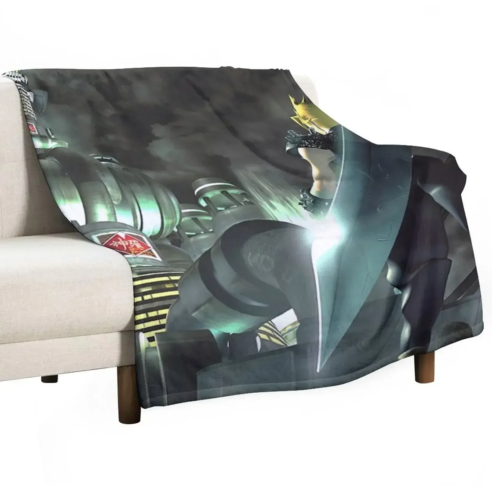 

Cloud Strife [Disc Change] Throw Blanket sofa bed Soft Big Blankets