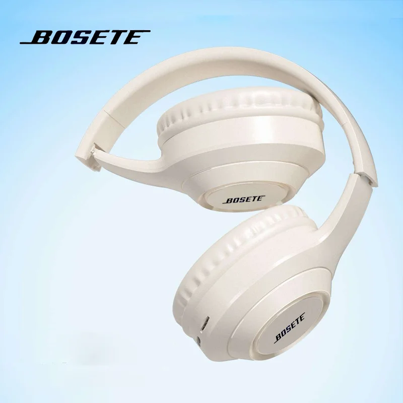BOSETE ANC Bluetooth Earphones Over-ear Foldable Computer Wireless Headphones Noise Cancellation HIFI Stereo Gaming Headset