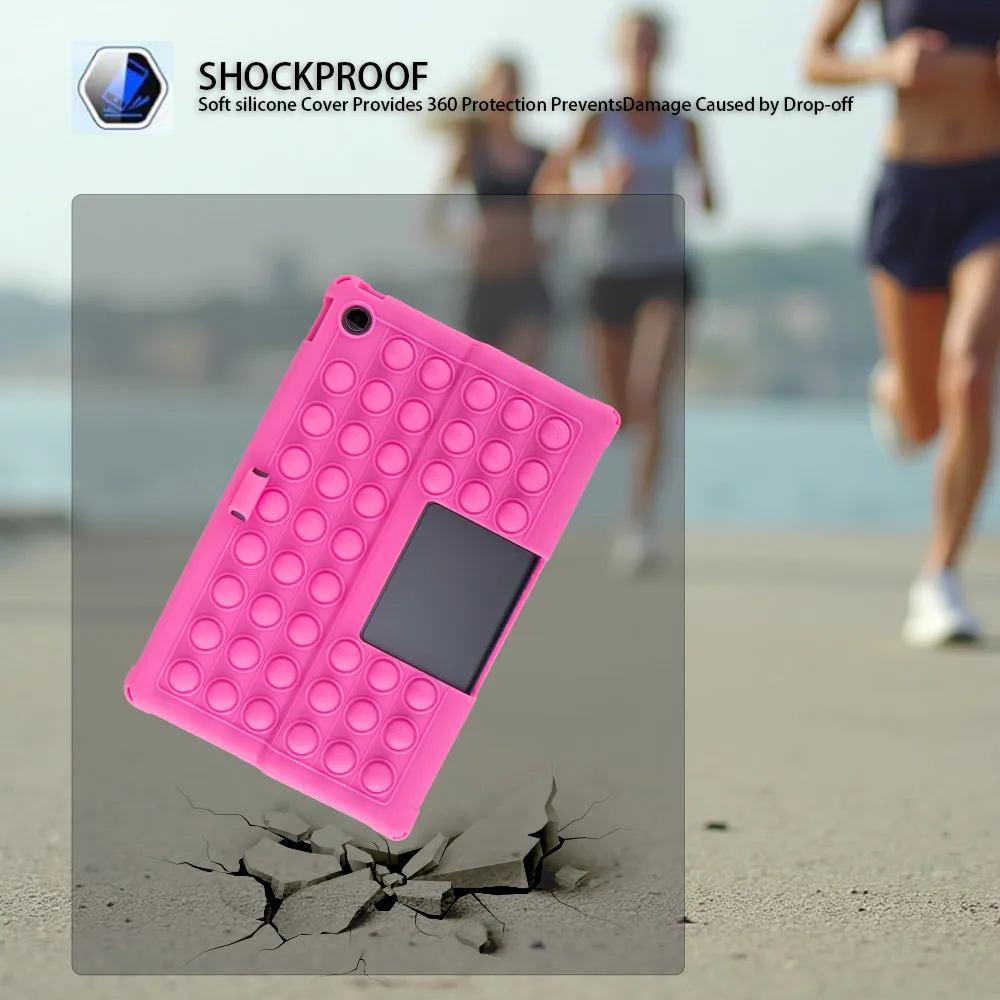 Capa infantil de silicone bolha macia para lenovo tab plus tb351fu 11.5 polegadas xiaoxin pad studio 11.5 capa de suporte com alça de ombro