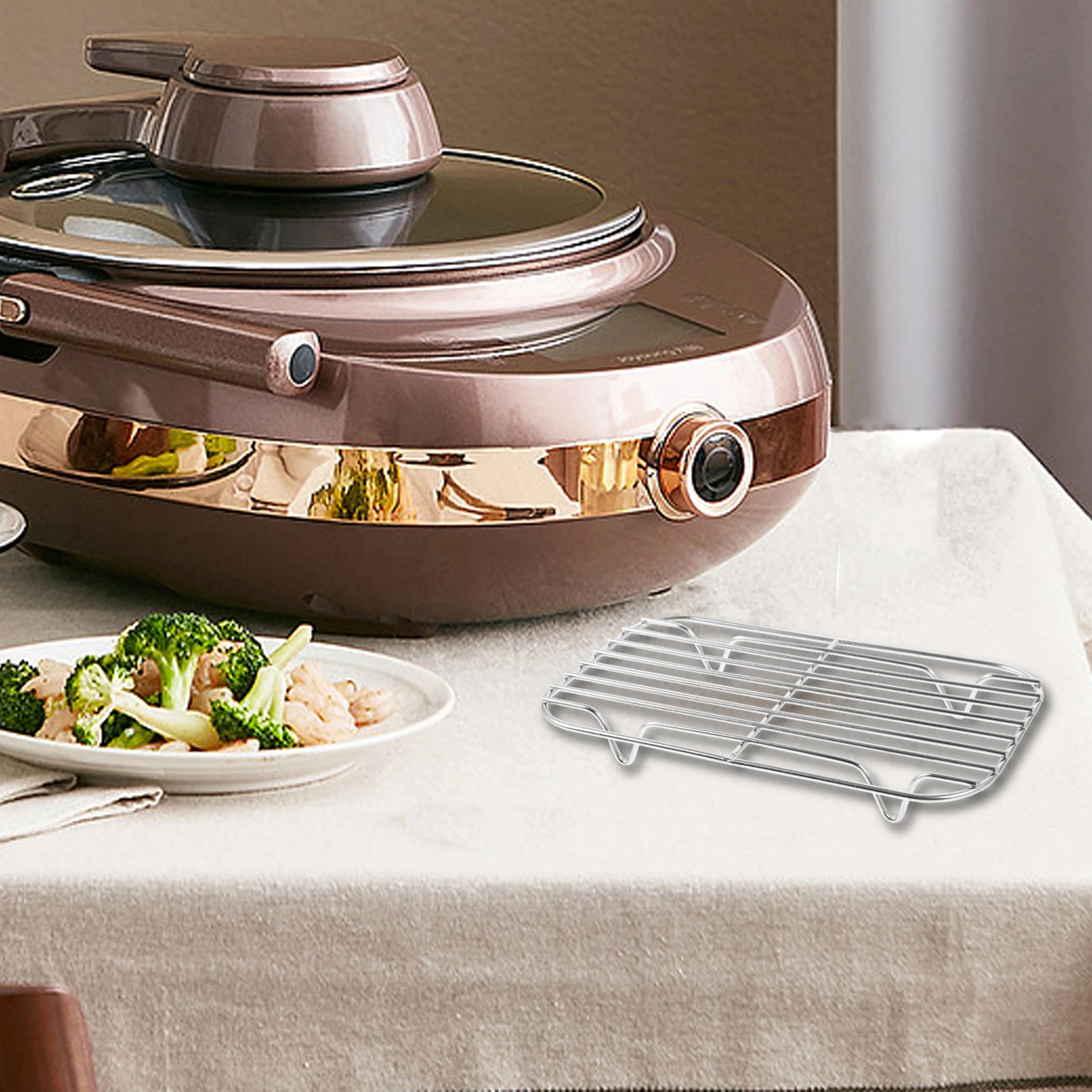 

Portable Steaming Aluminum Alloy Cooling For Baking Cooking Camping Oven Racks Wire Cooling Rack Baking Accessories Grill