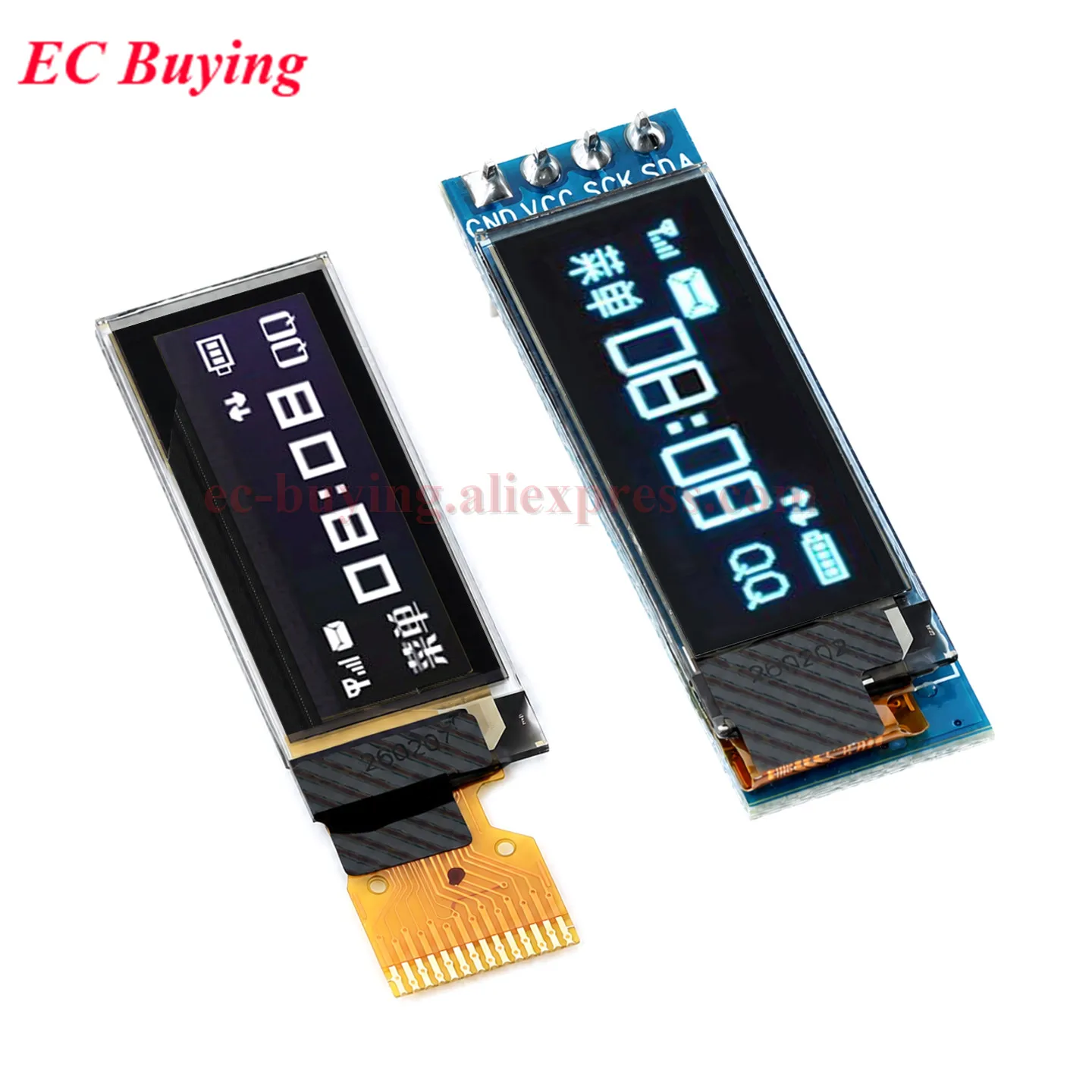 1-10Pcs 0.91 inch OLED Display Module 0.91'' LCD LED Bare Screen 128X32 12832 SSD1306 Driver White Blue Yellow IIC I2C Interface
